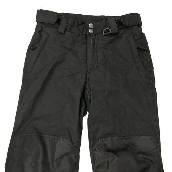 TSLA Snow Ski Pants Youth Medium 10/12 Black Insulated Ripstop Outdoor Travel - Picture 2 of 11